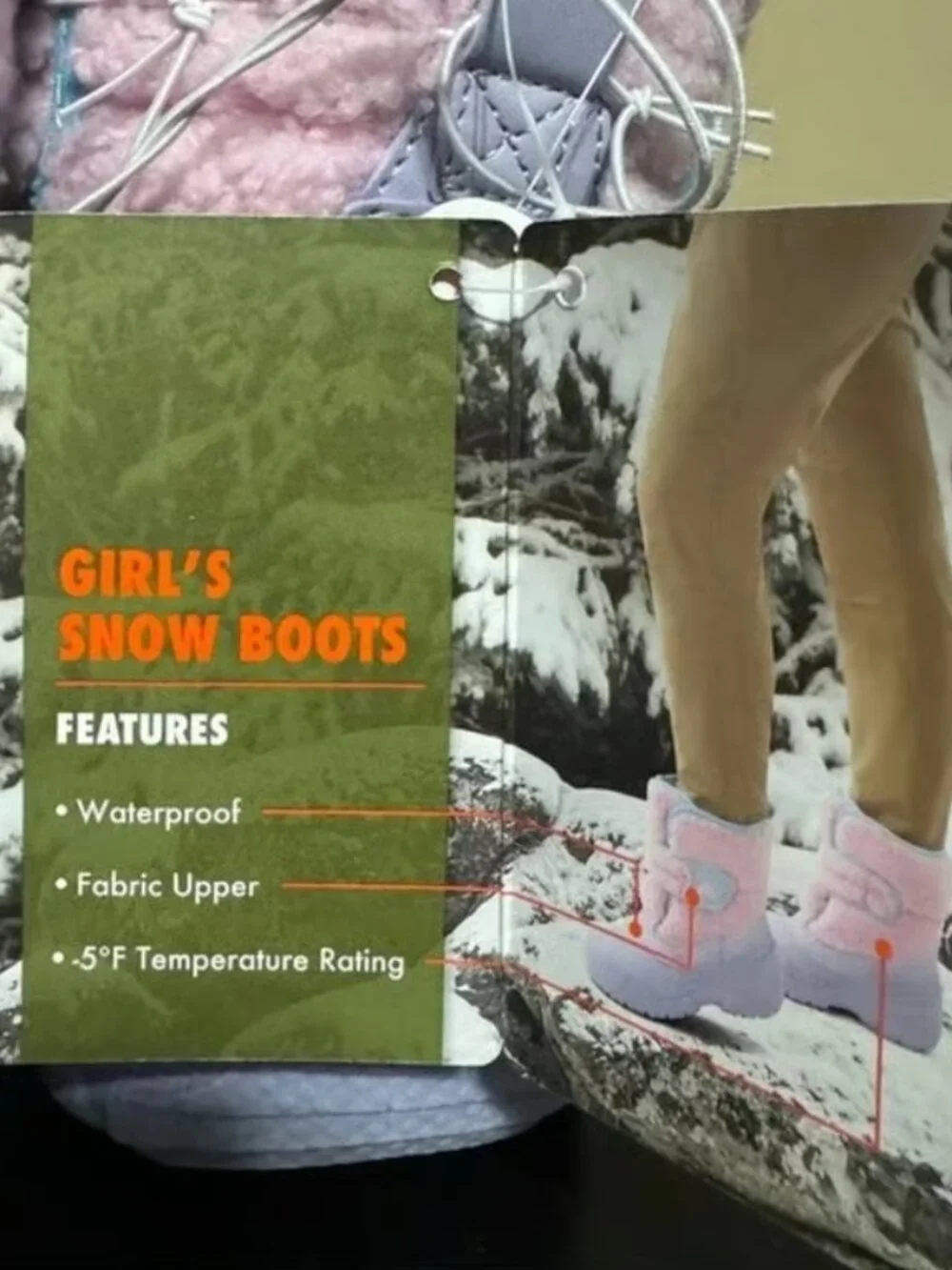 NEW Ozark Trail Kids Waterproof Shell Winter Boots 13